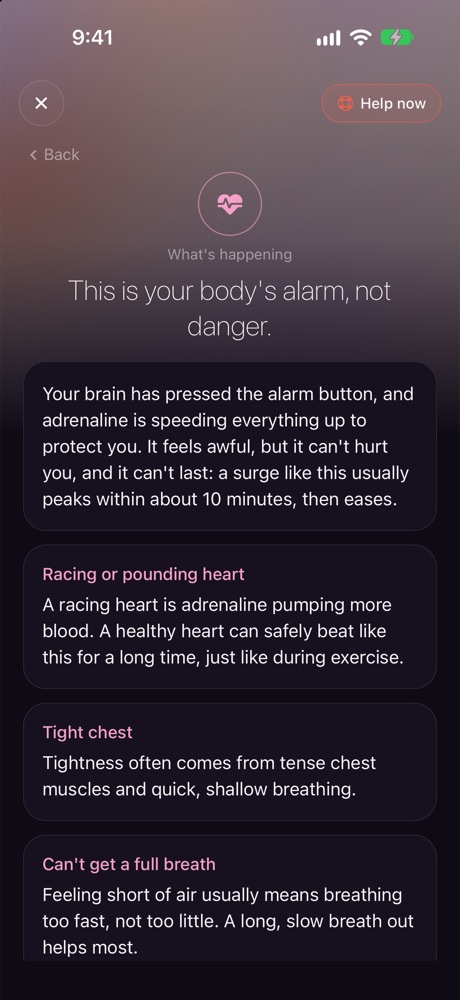 This is your body’s alarm, not danger: calm explanations for a racing heart, a tight chest and shortness of breath.